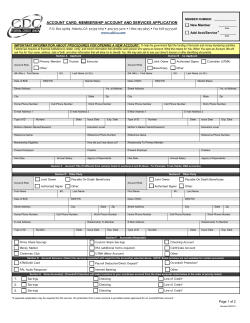 Membership Application Form