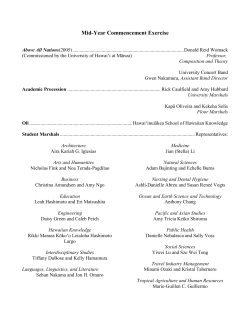 The Mid-Year - University of Hawaii at Manoa
