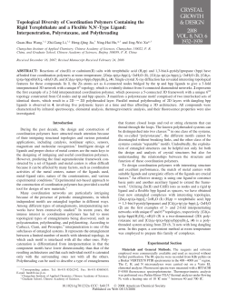 Topological Diversity of Coordination Polymers Containing the Rigid