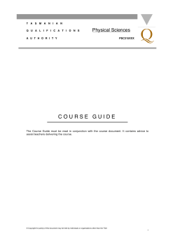 COURSE GUIDE