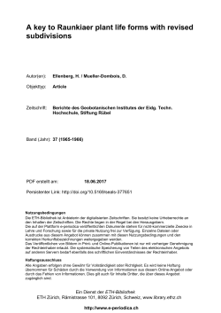 A key to Raunkiaer plant life forms with revised - E
