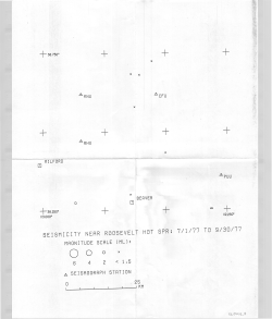 SEISMICITY NERR ROOSEVELT HOT SPR: 7/1/77 TO 9/30/77