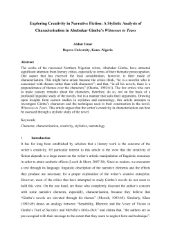 Aishat Umar - Poetics and Linguistics Association