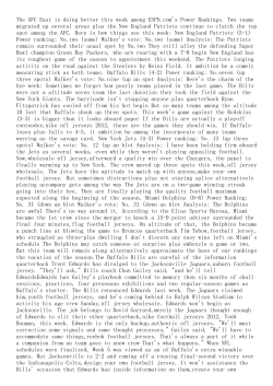 The AFC East is doing better this week among ESPN.com`s Power