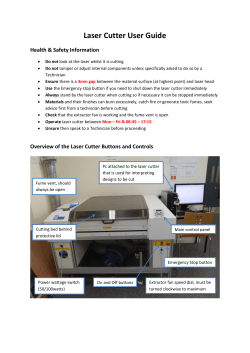 Laser Cutter User Guide