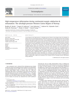 High-temperature deformation during continental