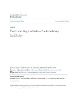 Martin Luther King, Jr. and his times: A multi-media