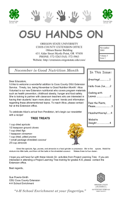 November - Oregon State University Extension Service