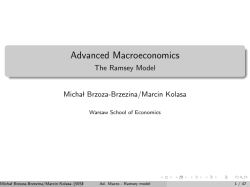 Advanced Macroeconomics