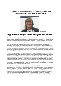 Big-block Chevys were putty in his hands