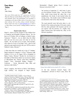 They Were There - Battle of Pilot Knob