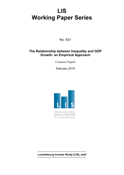 The Relationship between Inequality and GDP Growth: an Empirical