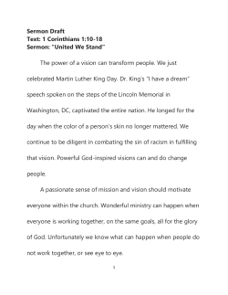 United We Stand - Peace Lutheran Church