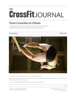 From Crunches to Climax