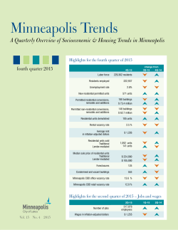 Fourth Quarter 2015 - City of Minneapolis