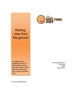 Any definition of the broader voluntary and community sector or