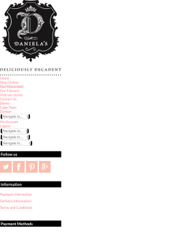 Follow us Information Payment Methods