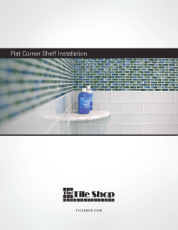 Flat Corner Shelf Installation