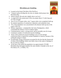 Hiroshima pre-bombing - Fort Johnson Middle School