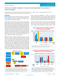 Anemia in Graves` disease is common and resembles