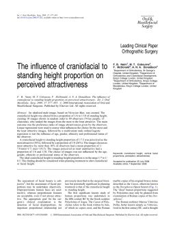 The influence of craniofacial to standing height