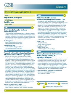 to view Thursday sessions