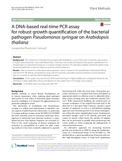A DNA-based real-time PCR assay for robust growth quantification