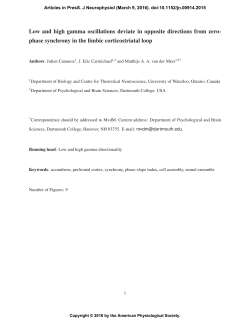 Low and high gamma oscillations deviate in opposite directions from