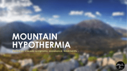 Mountain Skills Hypothermia
