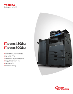 Brochure - Toshiba America Business Solutions
