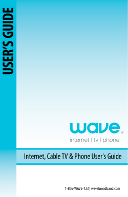 user`s guide - Wave Broadband