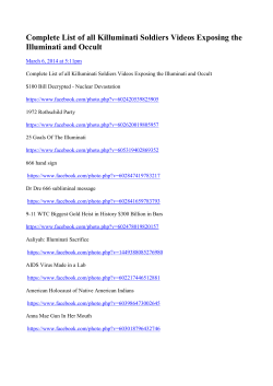 Complete List of all Killuminati Soldiers Videos Exposing