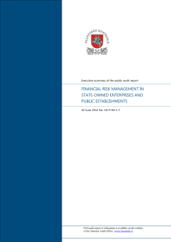 financial risk management in state