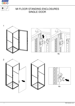 mi floor standing enclosures single door