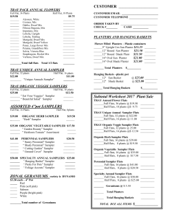 plant order forms - Ardenwald Elementary PTO