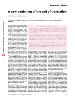 A new beginning of the end of translation