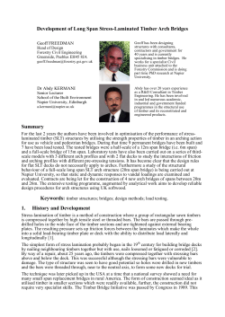 Development of Long Span Stress-Laminated