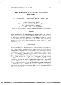 Gardens Bulletin Singapore 62 - Royal Botanic Garden Edinburgh