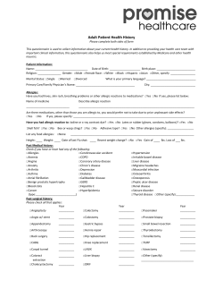 Mental Health - Promise Healthcare