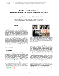 Car That Knows Before You Do: Anticipating Maneuvers via