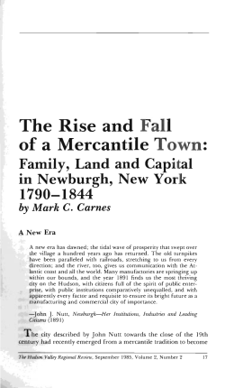 The Rise and Fall of a Mercantile Town