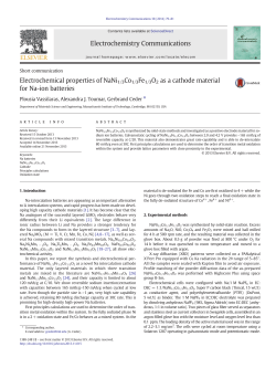 Electrochemical properties of NaNi1/3Co1/3Fe1/3O2 as a cathode