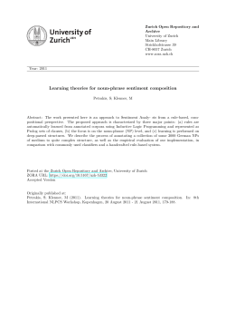 Learning theories for noun-phrase sentiment composition