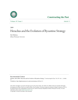 Heraclius and the Evolution of Byzantine Strategy