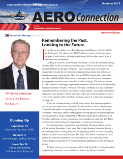 Summer 2012 Newsletter - Aero Club of Washington