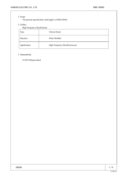 SANKEN ELECTRIC CO., LTD. FMD-4204S 100208 1／5 1. Scope