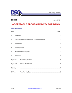 Acceptable Flood Capacity for Dams
