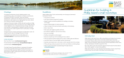 Guidelines for building in Phillip Island`s small townships