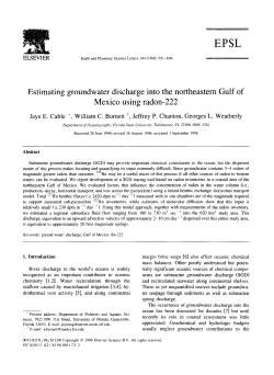 Estimating groundwater discharge into the