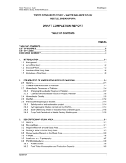 NESPAK Study for Sheikhupura